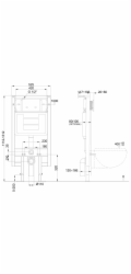 INVENA RÁM UNITAZ CK-99-031 KNOFLÍK CHROM