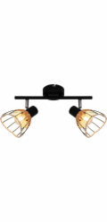 Stropní lampa Zumaline Gent, pohyblivá stropní lampa do předsíně, černohnědá