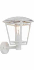 Brilantní nástěnná lampa IP44 bílá zahradní nástěnná lampa Brilliant Riley 42381/05