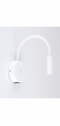 Nástěnná lampa TK Lighting s ramenem, vypínačem a USB zásuvkou LAGOS WHITE 10202