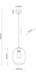 Závěsná lampa ELIO GRAPHITE 5971 TK Lighting