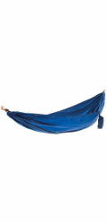 Jednomístná houpací síť Cocoon Travel Set, modrá s měsíčním motivem