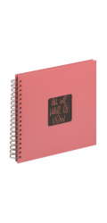Walther Fun Living Coral   26x25  Album mit 40 Seiten    SA-108-LC