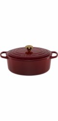 Le Creuset Signature Bräter  oval 31 cm garnet