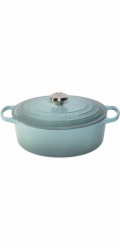 Le Creuset Signature Bräter  oval 29 cm sea salt