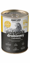 UNISZKI UNIsmak Mono Poultry - vlhké krmivo pro psy - 400g