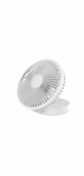 Platinet PRDF0396 skládací stolní ventilátor 19 cm, akumulátor 2400 mAh, bílá
