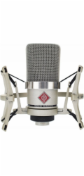 Neumann TLM 102 NI Studio-Set - velkomembránový kondenzátorový mikrofon s protinárazovým držákom, nikl
