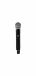 Shure SLXD24D+E/58-G65 - dvojitý digitální bezdrátový systém se dvěma vysílači/mikrofony „do ruky“ (470 - 606 MHz)