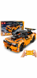 Stavebnice LeanToys Dálkově ovládané auto RC oranžové 545 dílků.