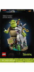 LEGO ICONS 72423 Šrek, Oslík a Kocour v botách