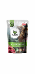TURNA se zvěřinou – vlhké krmivo pro psa – 500g