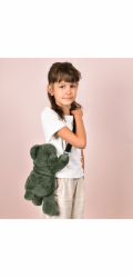 Doudou Plyšová taška přes rameno Medvídek khaki 30 cm