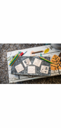 BeWooden Lišácké vkládací puzzle 4 v1 - Divočina