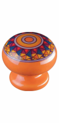 Knoflík SP51, porcelánová oranžová