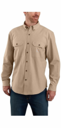 Adidas Tmavě hnědá košile Carhartt Midweight Chambray