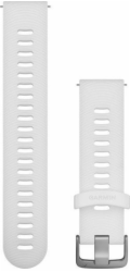 Garmin Silikonový řemínek na zápěstí Quick Release 20 (bílý / ocelově stříbrný) (010-11251-1P)