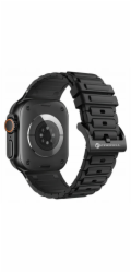 ForCell Silikonový řemínek Apple Watch F-Design FA06 s otvory pro řemínek 38/40/41 mm, černý