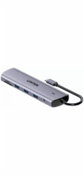 Unitek USB HUB Unitek USB-C 11v1 Hub s podporou dvou monitorů | 4K@30Hz | RJ45 | PD 100W | SD a microSD