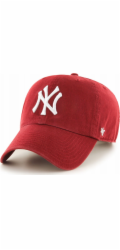 47brand Kšiltovka New York Yankees MLB Clean Up B-RGW17GWS-RZ Červená Jedna velikost