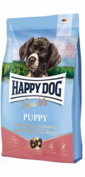 Happy Dog Sensible Puppy, suché krmivo, pro štěňata, 1-6 měsíců, losos a brambory, 4 kg