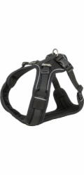 Trixie Postroj pro psy Premium FlexMesh, černý, M: 58–80 cm/20 mm, vhodný pro mopsy a buldoky