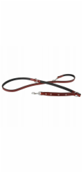 BarryKing Kožená šňůrka na krk, 20 mm / 200 cm, červeno-černá