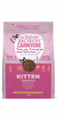 Schesir Born Carnivore, suché krmivo, pro koťata, kuře s vejcem, 1,25 g, sáček