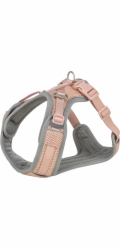 Trixie Postroj Premium FlexMesh, růžový, délka: 63–92 cm/25 mm, vhodný pro mopsy a buldoky