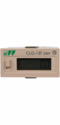 F&F Počítadlo motohodin 110-240V AC/DC 6místný digitální panel 48x24mm (CLG-13T)