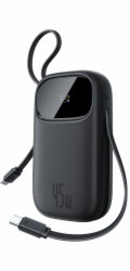 Baseus Powerbanka EnerFill FC31 QPow3 20000mAh 45W s digitálním displejem a 2 vestavěnými kabely USB-C - černá