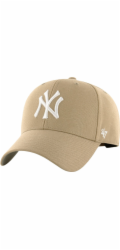 47brand Vlněná mikina  47 New York Yankees, celotmavě béžová, B-MVP17WBV-KHB