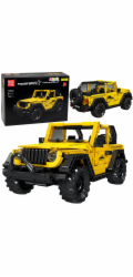 LeanToys Stavebnice Auto Terénní vozidlo Wrangler Žluté 746 dílků.