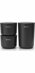 Brabantia ReNew sada 3 nádob tmavě šedá 281303