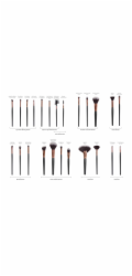 RIO Beauty PROFESSIONAL COSMETIC Sada 24 štětců na make-up