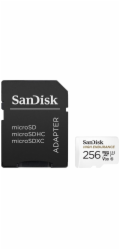 SanDisk High Endurance/micro SDXC/256GB/Class 10/+ Adaptér/Bílá