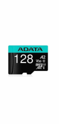 ADATA MicroSDXC karta 128GB Premier Pro UHS-I V30S (R:100/W:80 MB/s) + SD adaptér