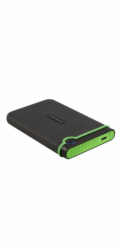 Transcend StoreJet 25M3C 2TB, TS2TSJ25M3C TRANSCEND 2TB StoreJet 25M3C SLIM, 2.5”, USB-C (3.1 Gen 1) Externí Anti-Shock disk, tenký profil, šedo/zelený