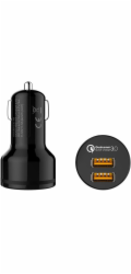 AUKEY auto nabíjecka 36W cerná 2-port USB-type A CC-T8