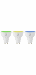 IMMAX NEO SMART sada 3x žárovka LED GU10 6W RGB+CCT barevná a bílá, stmívatelná, Wi-Fi, TUYA