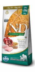 FARMINA N&D Ancestral Grain Selection Adult Medium & Maxi – suché krmivo pro psy – 12 kg + 3 kg