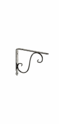 Policový držák Dolle Ornament, 115x150 mm, černý
