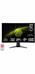 MSI MAG 276CXF Gaming monitor 27" zakřivený Rapid VA/FHD/280Hz/0,5ms/2xHDMI/DP/černá