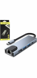 Vega USB adaptér ECOBOX ROZDĚLOVAČ TYPE-C HDMI + TYPE-C + USB + RJ45 DEX>