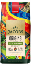 Jacobs Coffee Beans Origins Fusion Brazílie a Kolumbie kávová zrna 1 kg