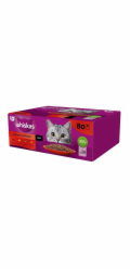 WHISKAS Classic Meals in sauce Poultry, Lamb, Beef, Chicken Box - mokré krmivo pro kočky - 80x85g
