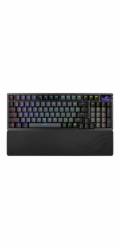 ASUS klávesnice ROG Azoth 96 HE, Mechanická, Bezdrátová, BT, RF 2.4GHz, US, černá