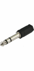 SSQ HA1 SS-1820 Adaptér Jack Stereo 3,5 mm samice - Jack Stereo 6,3 mm samec Černá