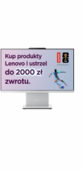 Lenovo IdeaCentre AIO 24ILL11 Ultra 5 226 V, 23,8" FHD IPS, 250 nitů, 100 Hz, AG, 16 GB LPDDR5X-8533, SSD 512 GB, grafická karta Intel Arc, 130 V, kamera 5,0 MP, Windows 11, barva Cloud Grey