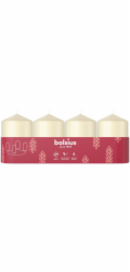 Svicky Bolsius Pillar Advent, kremove, 60x40 mm, bal. 4 ks
